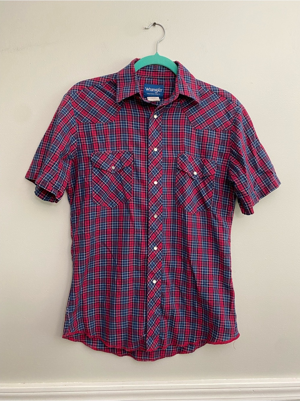 Vintage Wrangler Men’s Short Sleeve Pearl Snap - S
